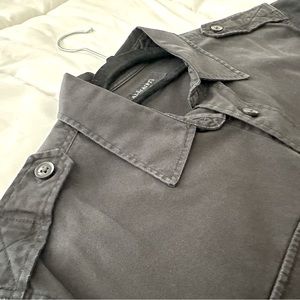 All Saints Men’s Black Medium Button Up Shirt